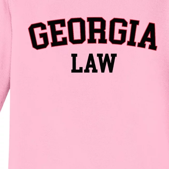 Georgia Law Georgia Bar Graduate Gift Lawyer College Baby Long Sleeve Bodysuit