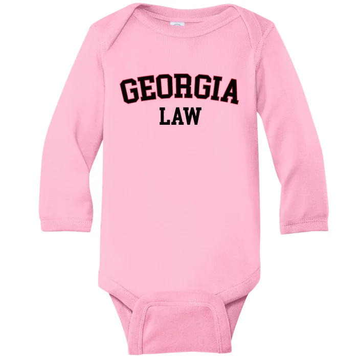 Georgia Law Georgia Bar Graduate Gift Lawyer College Baby Long Sleeve Bodysuit