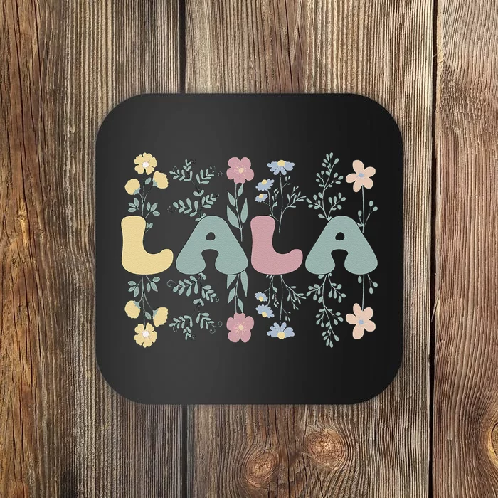 Groovy Lala Grandmother Flowers Lala Grandma Coaster