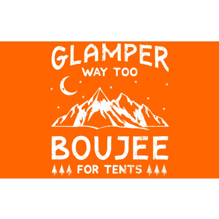 Glamping Luxury Glamper Boujee Tents Camper Camping Outdoor Bumper Sticker