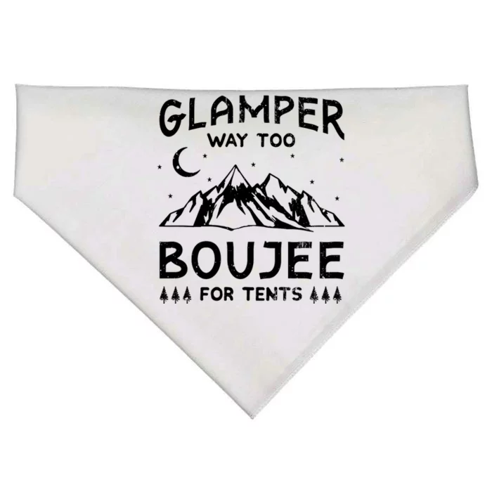 Glamping Luxury Glamper Boujee Tents Camper Camping Outdoor USA-Made Doggie Bandana