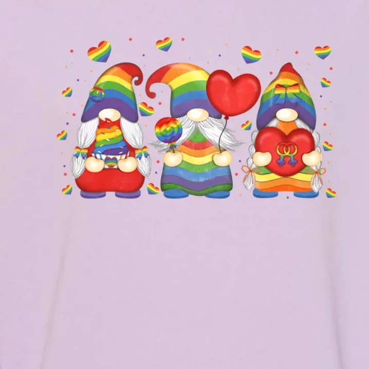 Gnome Lgbtq Gnomies Gay Bisexual Transsexual Pride Ally Meaningful Gift Garment-Dyed Sweatshirt