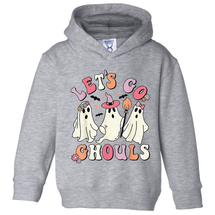 groovy lets go ghouls halloween ghost out costume Toddler Hoodie