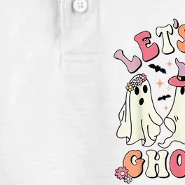 groovy lets go ghouls halloween ghost out costume Dry Zone Grid Performance Polo