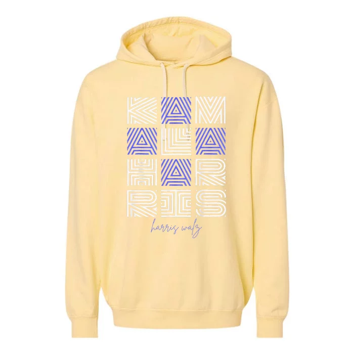 Geometry Lettering Garment-Dyed Fleece Hoodie