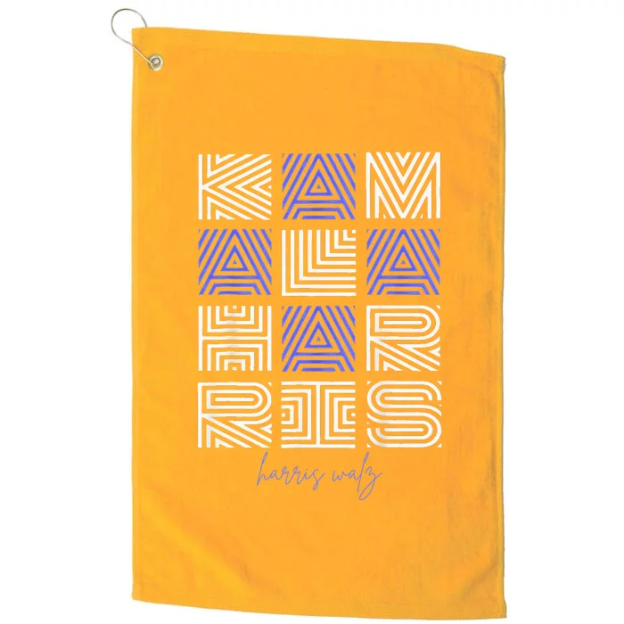 Geometry Lettering Platinum Collection Golf Towel