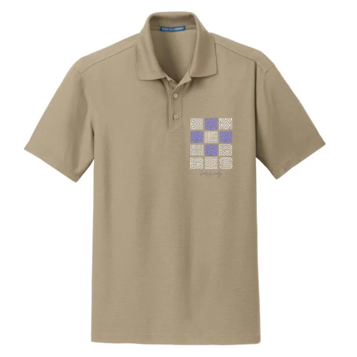 Geometry Lettering Dry Zone Grid Performance Polo