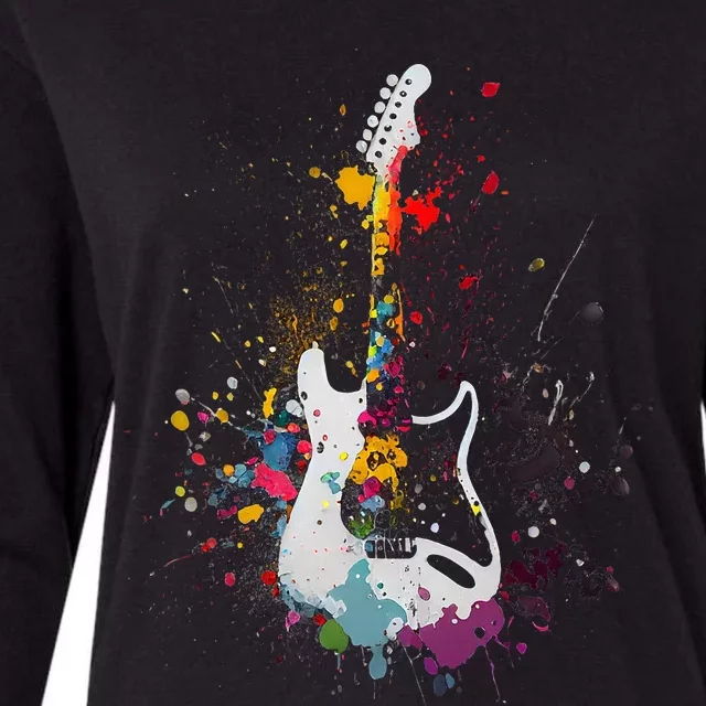 Guitar Lover Womens Cotton Relaxed Long Sleeve T-Shirt