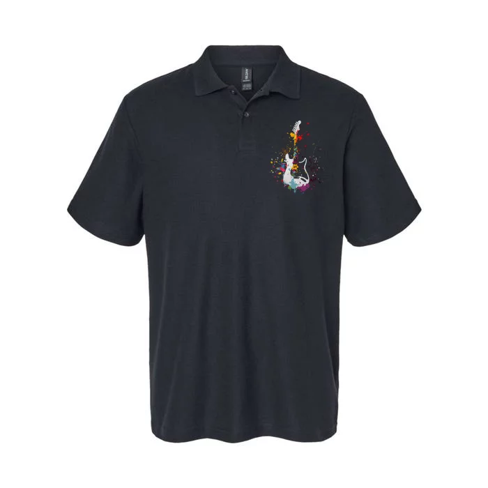 Guitar Lover Softstyle Adult Sport Polo