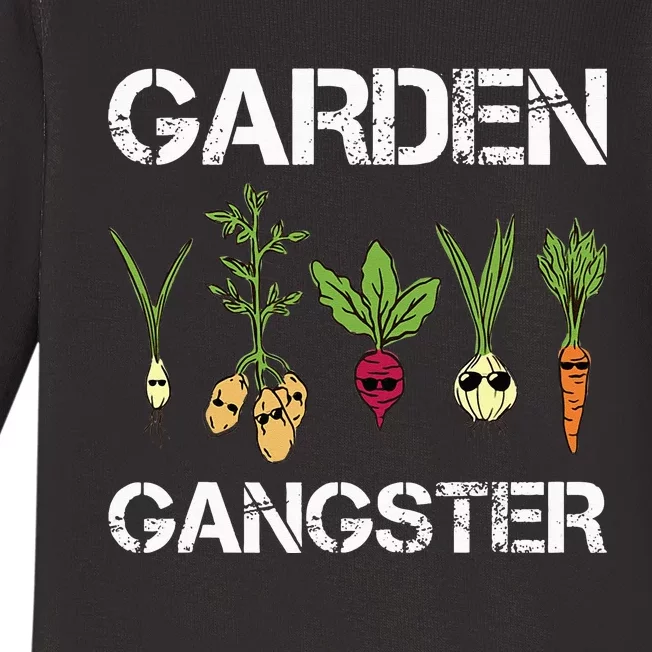 Garden Lovers Garden Gangster Gardeners Gardening Baby Long Sleeve Bodysuit