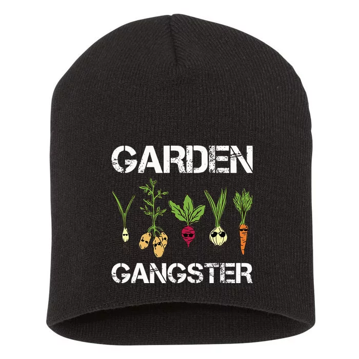 Garden Lovers Garden Gangster Gardeners Gardening Short Acrylic Beanie