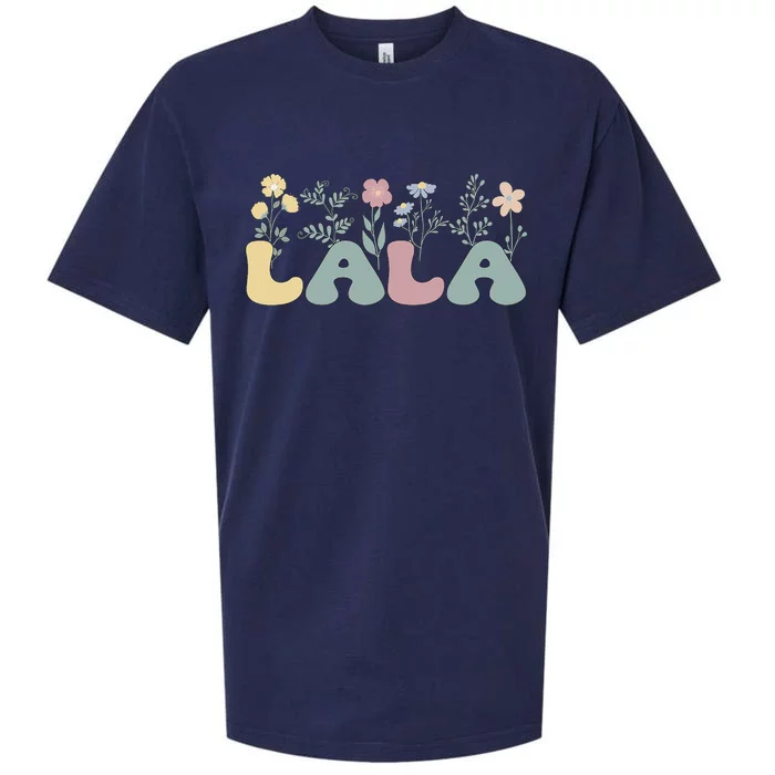 Groovy Lala Grandmother Flowers Lala Grandma Sueded Cloud Jersey T-Shirt