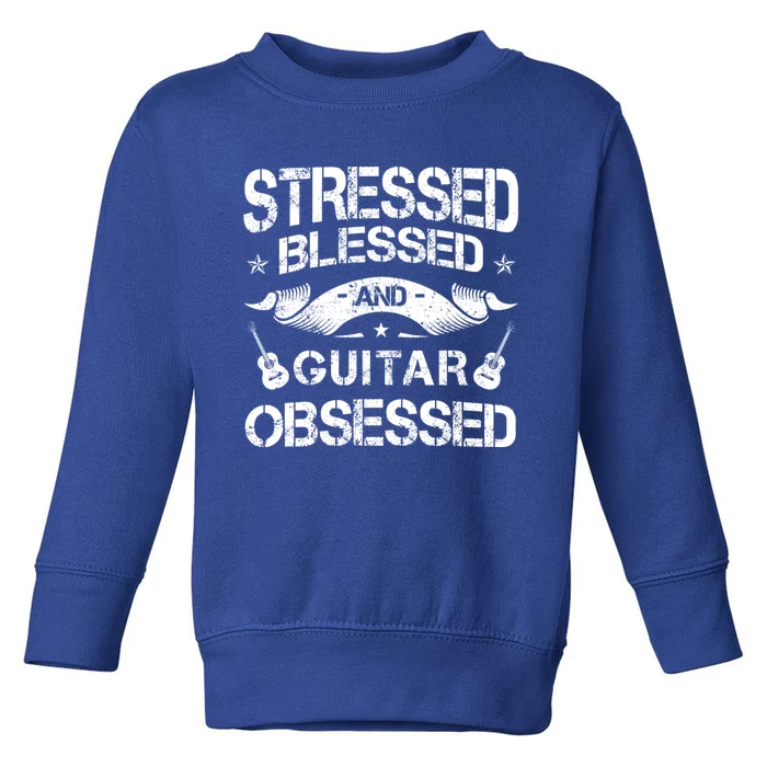 Guitar Lover Guitarist Musician Acoustic Fretted Instrut Meaningful Gift Toddler Sweatshirt