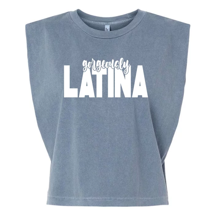 Gorgeously Latina Garment-Dyed Women's Muscle Tee