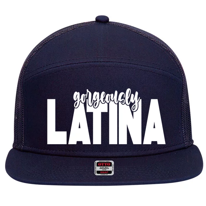 Gorgeously Latina 7 Panel Mesh Trucker Snapback Hat