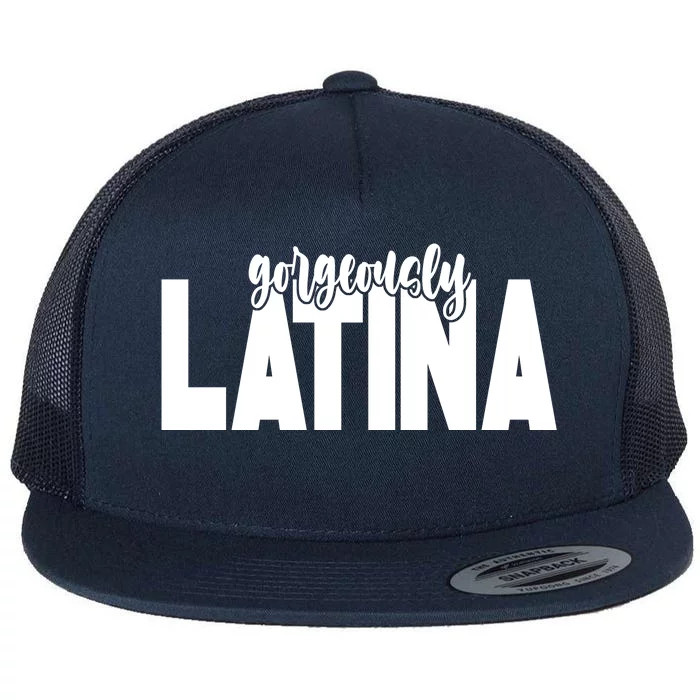 Gorgeously Latina Flat Bill Trucker Hat