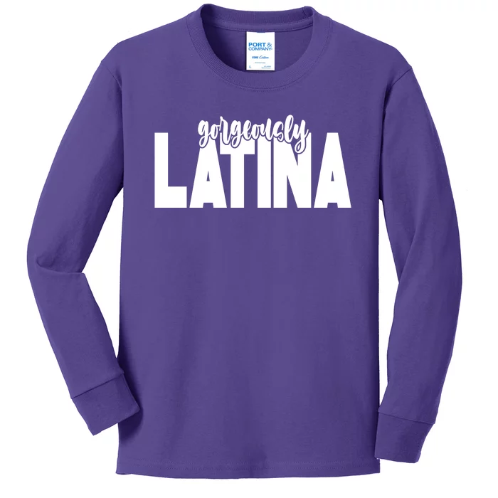 Gorgeously Latina Kids Long Sleeve Shirt