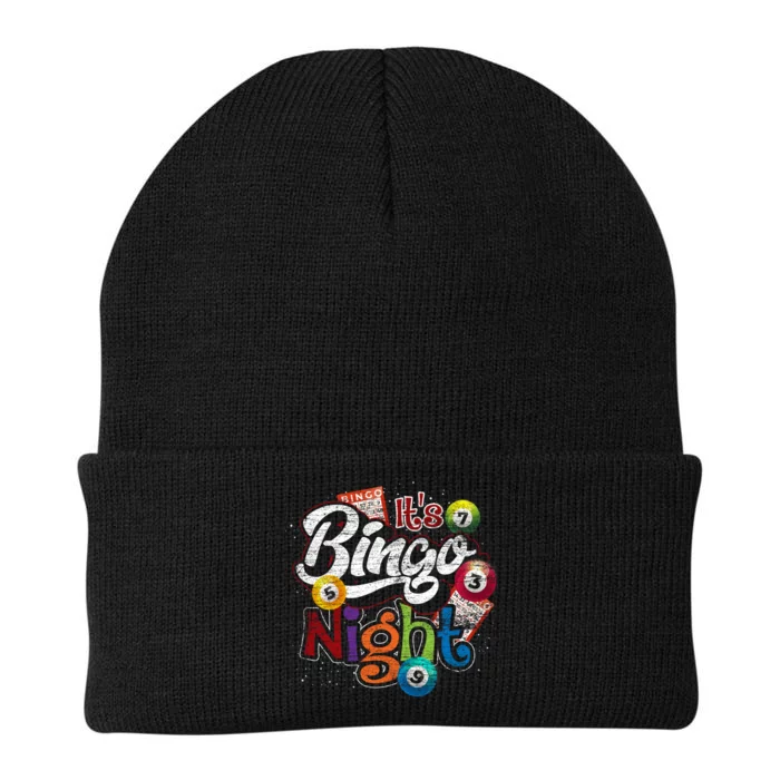 Gambling Lover Gift Its Bingo Night Funny Lottery Bingo Knit Cap Winter Beanie