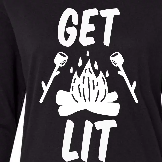 Get Lit Gift Womens Cotton Relaxed Long Sleeve T-Shirt