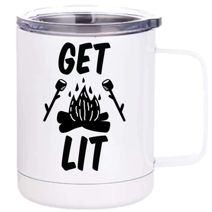 Get Lit Gift Front & Back 12oz Stainless Steel Tumbler Cup