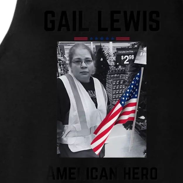 Gail Lewis Gail Lewis We Salute You The End American Hero Ladies Tri-Blend Wicking Tank