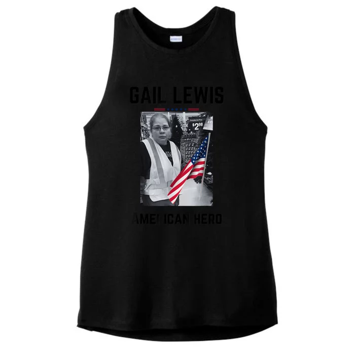 Gail Lewis Gail Lewis We Salute You The End American Hero Ladies Tri-Blend Wicking Tank