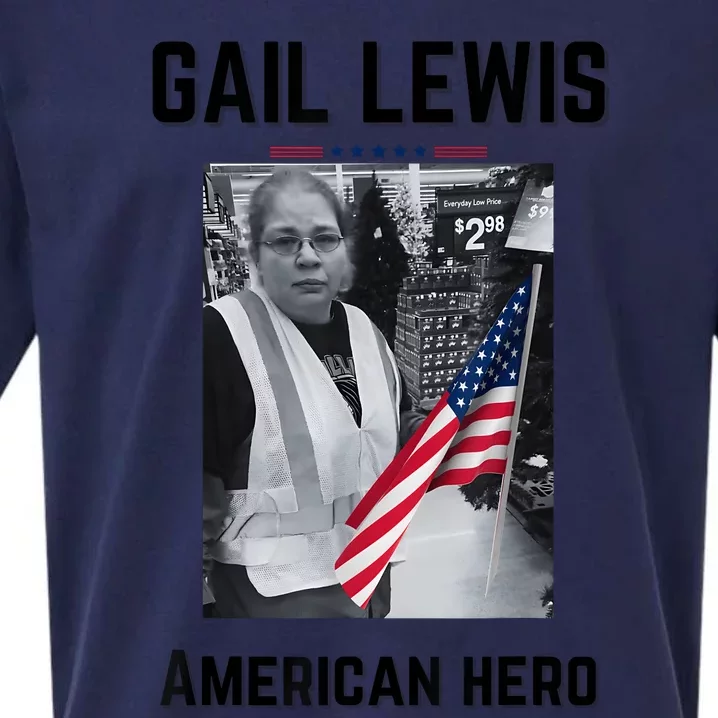 Gail Lewis Gail Lewis We Salute You The End American Hero Sueded Cloud Jersey T-Shirt