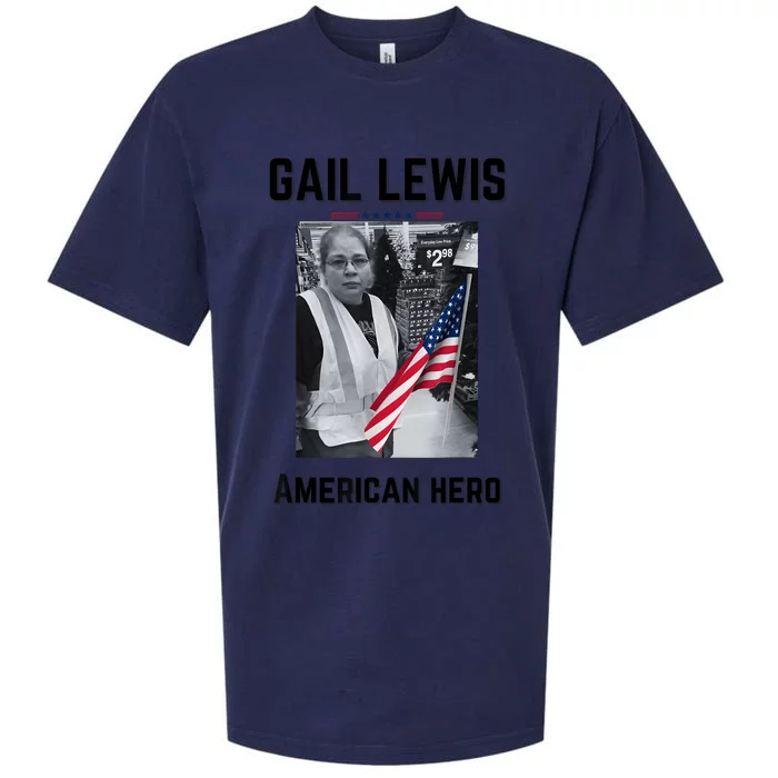 Gail Lewis Gail Lewis We Salute You The End American Hero Sueded Cloud Jersey T-Shirt