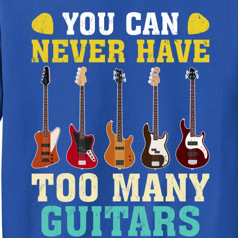 Guitar Lover Gift You Can Never Have Too Many Guitars Gift Sweatshirt