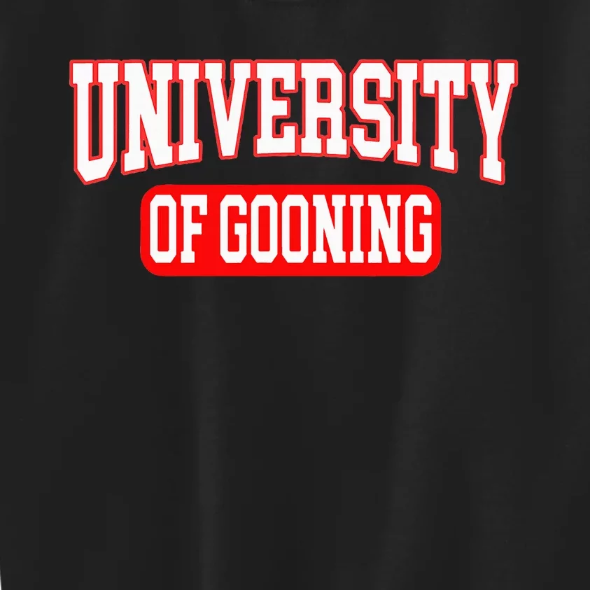 Gooning Looksmaxxing Kids Sweatshirt