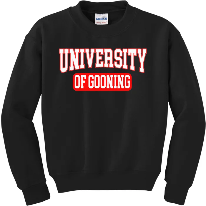 Gooning Looksmaxxing Kids Sweatshirt