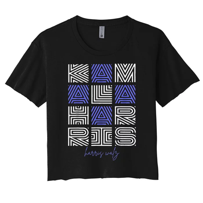 Geometry Lettering Women's Crop Top Tee