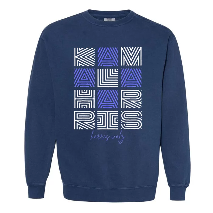 Geometry Lettering Garment-Dyed Sweatshirt