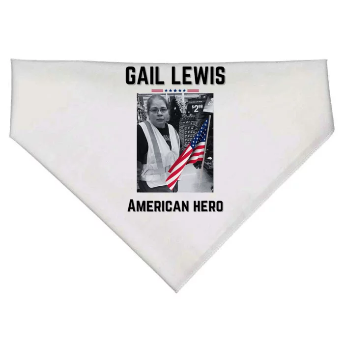 Gail Lewis Gail Lewis We Salute You The End American Hero USA-Made Doggie Bandana