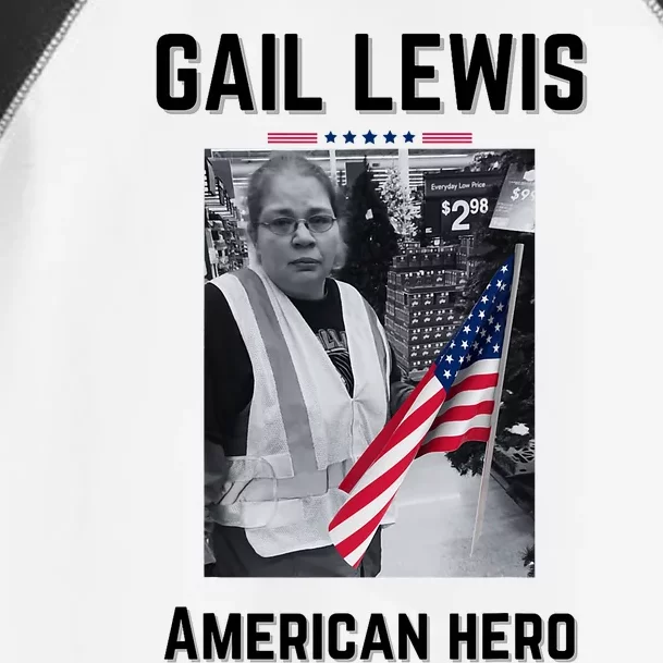 Gail Lewis Gail Lewis We Salute You The End American Hero Toddler Fine Jersey T-Shirt