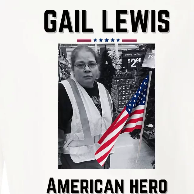 Gail Lewis Gail Lewis We Salute You The End American Hero Cropped Pullover Crew