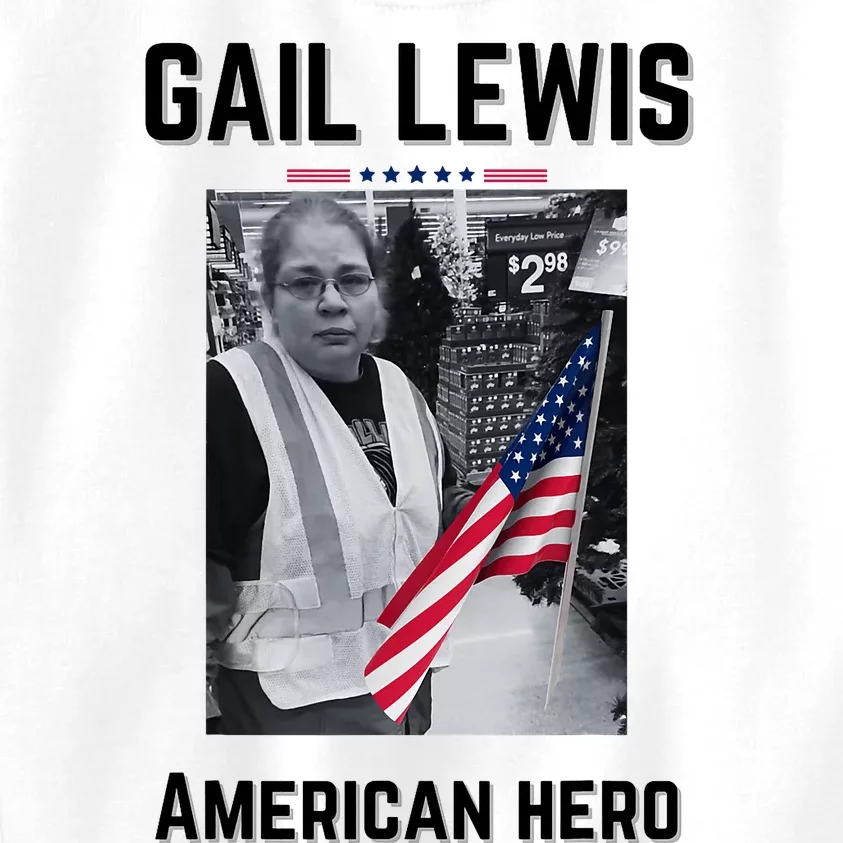 Gail Lewis Gail Lewis We Salute You The End American Hero Kids Sweatshirt