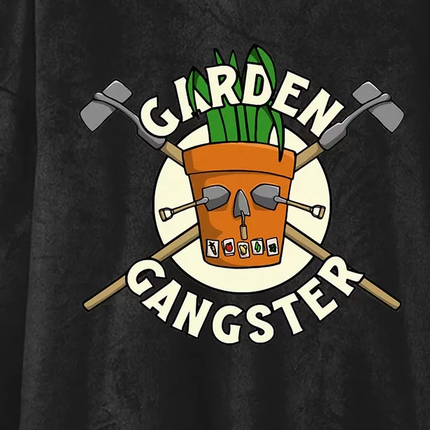 Garden Lovers Garden Gangster Gardeners Gardening Hooded Wearable Blanket