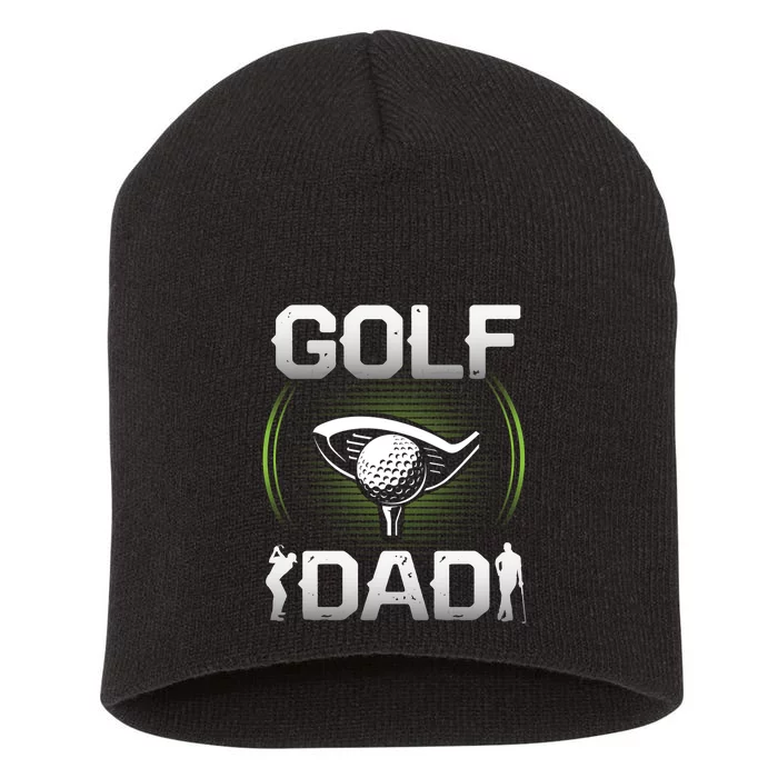 Golf Lover Golf Dad Gift For Dad Father's Day Short Acrylic Beanie