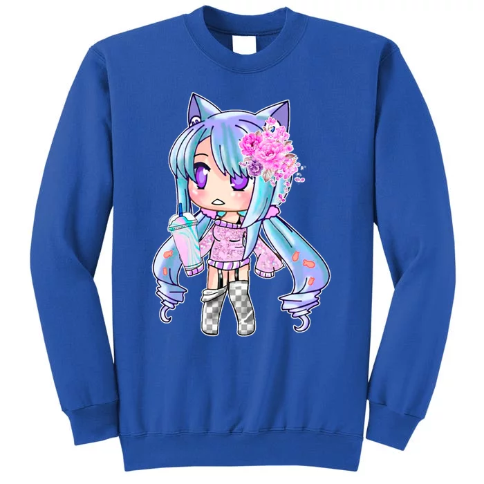 Gacha Life Gatcha Club Inspired 03 Kawaii Ga Anime Chibi Cool Gift Tall Sweatshirt