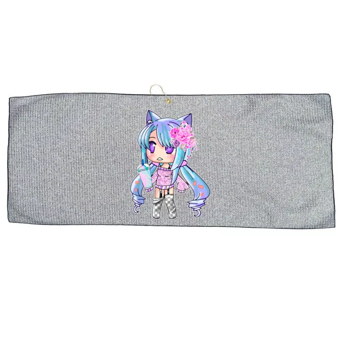 Gacha Life Gatcha Club Inspired 03 Kawaii Ga Anime Chibi Cool Gift Large Microfiber Waffle Golf Towel