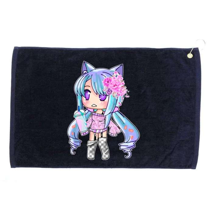 Gacha Life Gatcha Club Inspired 03 Kawaii Ga Anime Chibi Cool Gift Grommeted Golf Towel