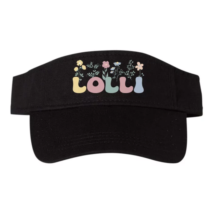 Groovy Lolli Grandmother Flowers Lolli Grandma Valucap Bio-Washed Visor