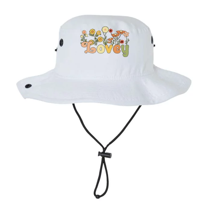 Groovy Lovey Grandmother Flowers Lovey Grandma Legacy Cool Fit Booney Bucket Hat