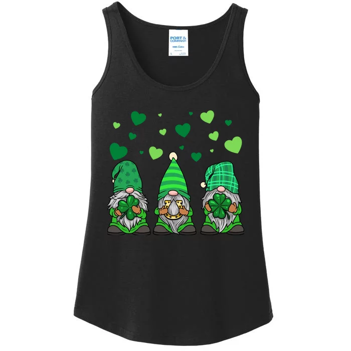 Gnome Leprechaun Green Gnomes Tomte St. Patricks Day Gift Ladies Essential Tank