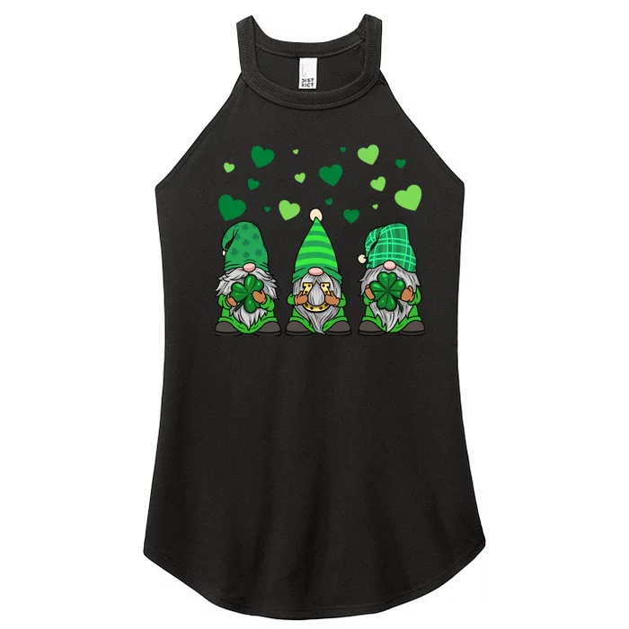 Gnome Leprechaun Green Gnomes Tomte St. Patricks Day Gift Women’s Perfect Tri Rocker Tank