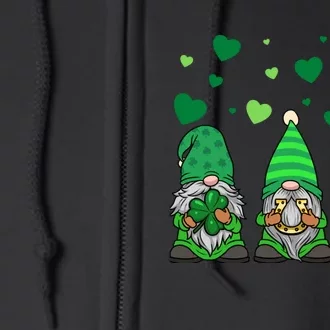 Gnome Leprechaun Green Gnomes Tomte St. Patricks Day Gift Full Zip Hoodie