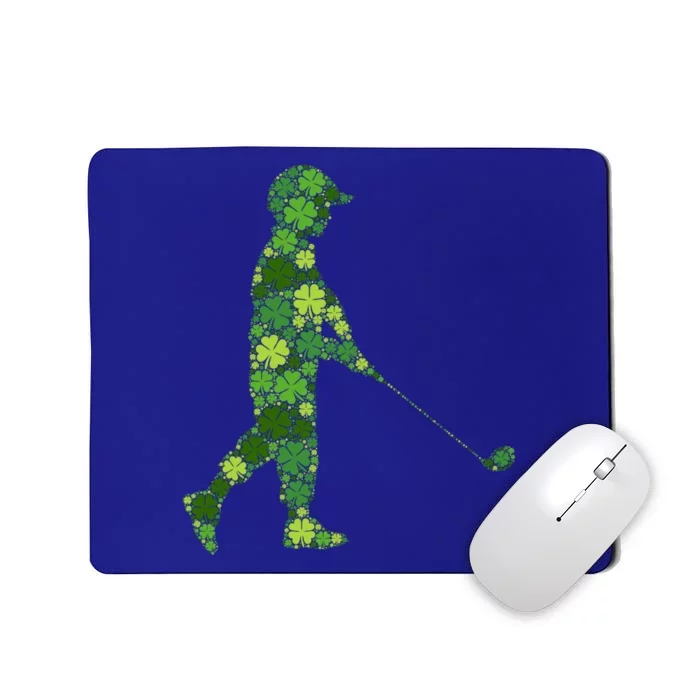 Golf Lucky Green Shamrock Clover Gift St Patricks Day Cute Gift Mousepad