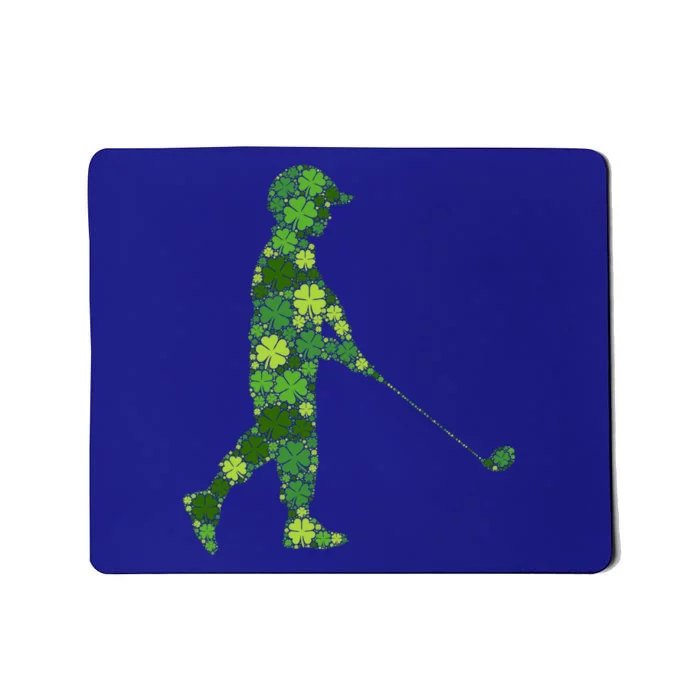 Golf Lucky Green Shamrock Clover Gift St Patricks Day Cute Gift Mousepad