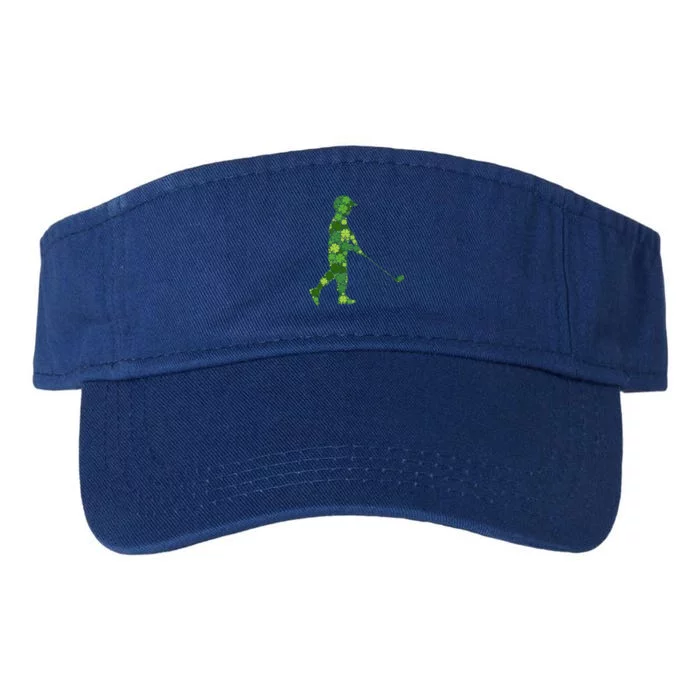 Golf Lucky Green Shamrock Clover Gift St Patricks Day Cute Gift Valucap Bio-Washed Visor